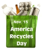 America Recycles Day November 15 Lesson Plans and Writing Prompts