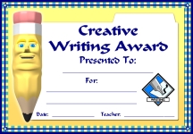 Creative Writing Awards and Certificates