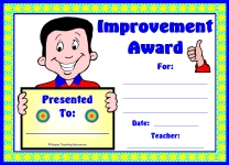 Boy Student Improvement Award