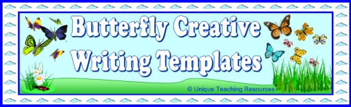 Butterfly Creative Writing Templates and Fun Projects For Elementary School Students