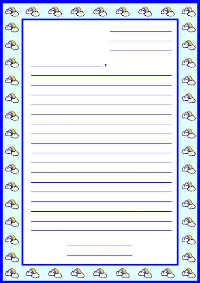 Printable Letter Writing Template from www.uniqueteachingresources.com