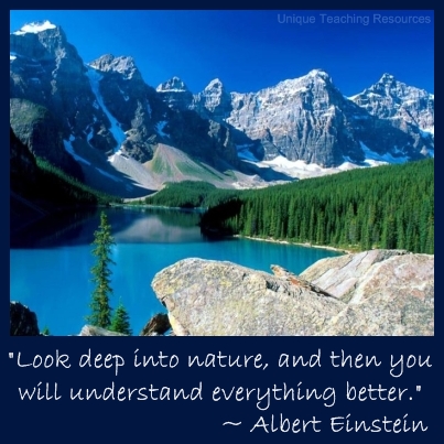 Albert Einstein Quote - Look deep into nature