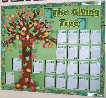 Fall and Autumn Bulletin Board Display Ideas and Examples The Giving Tree