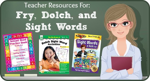 Fry and Dolch Sight Words Teacher Resources