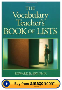 Dr. Edward Fry The Vocabulary Teacher's Book of Lists Resource Book