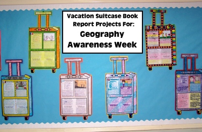 Geography Awareness Week Book Report Projects and Lesson Plans for Teachers