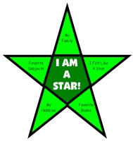 Back to School Student Information Star Templates