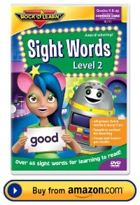 Sight Words Rock and Learn DVD Level 2