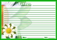 Spring Flowers Creative Writing Printable Worksheet