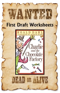 Charlie and the Chocolate Factory Fun Projects Wanted Posters First Draft Worksheets