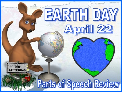 Earth Day Parts of Speech Powerpoint Lesson Plans for Spring