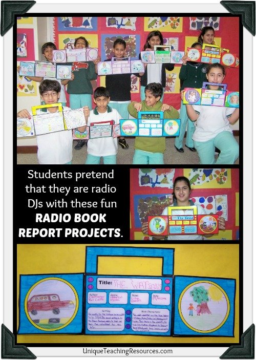 Examples of Fun Radio Book Report Projects and Templates For Elementary School Students