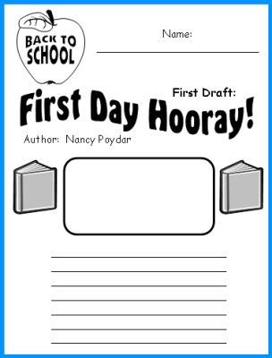 First Day Hooray Nancy Poydar Printable Worksheets