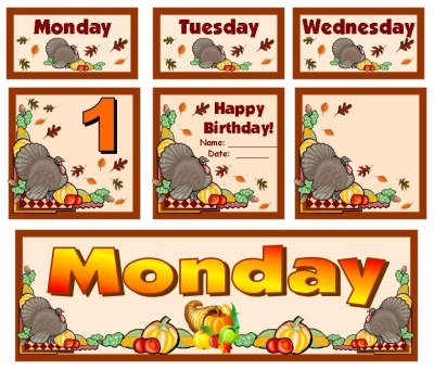 Thanksgiving Bulletin Board Displays And Puzzles For November