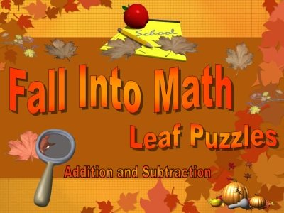 Thanksgiving Fall Into Math Powerpoint Presentation