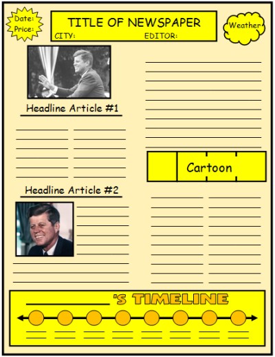 Elementary Student Biography Template LINK