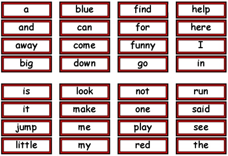 kindergarten dolch sight words pdf