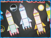 Rocket Book Report Project: templates, worksheets, grading rubric, and more.