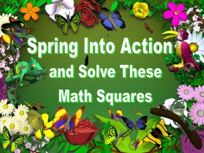 matematik ile ilgili bulmacalar. Math Puzzles for Spring