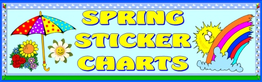 Spring Themes Sticker Charts Bulletin Board Display Banner