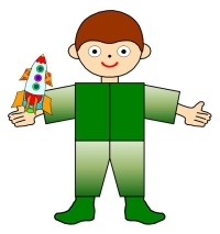 Main Character Book Report Project Boy With Rocket