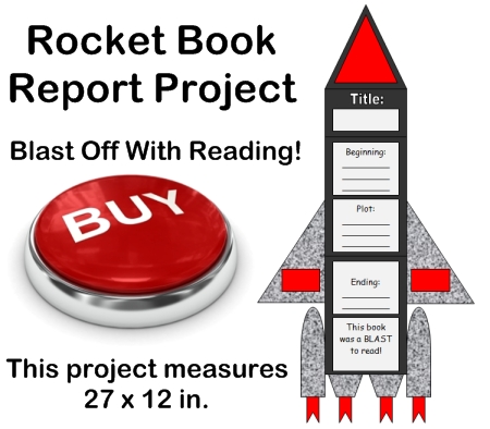 Rocket Book Report Project: templates, worksheets, grading rubric