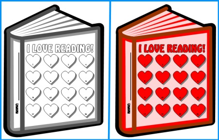 Valentine's Day Sticker Charts, Incentive Charts, and Templates