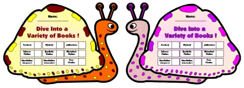 Sea Snail Sticker Charts and Templates