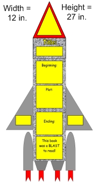 Rocket Book Report Project: templates, worksheets, grading rubric, and more.