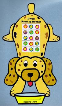 Reading Sticker and Incentive Chart Puppy Dog Templates