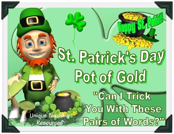 Fun St. Patrick's Day Grammar Powerpoint Lesson